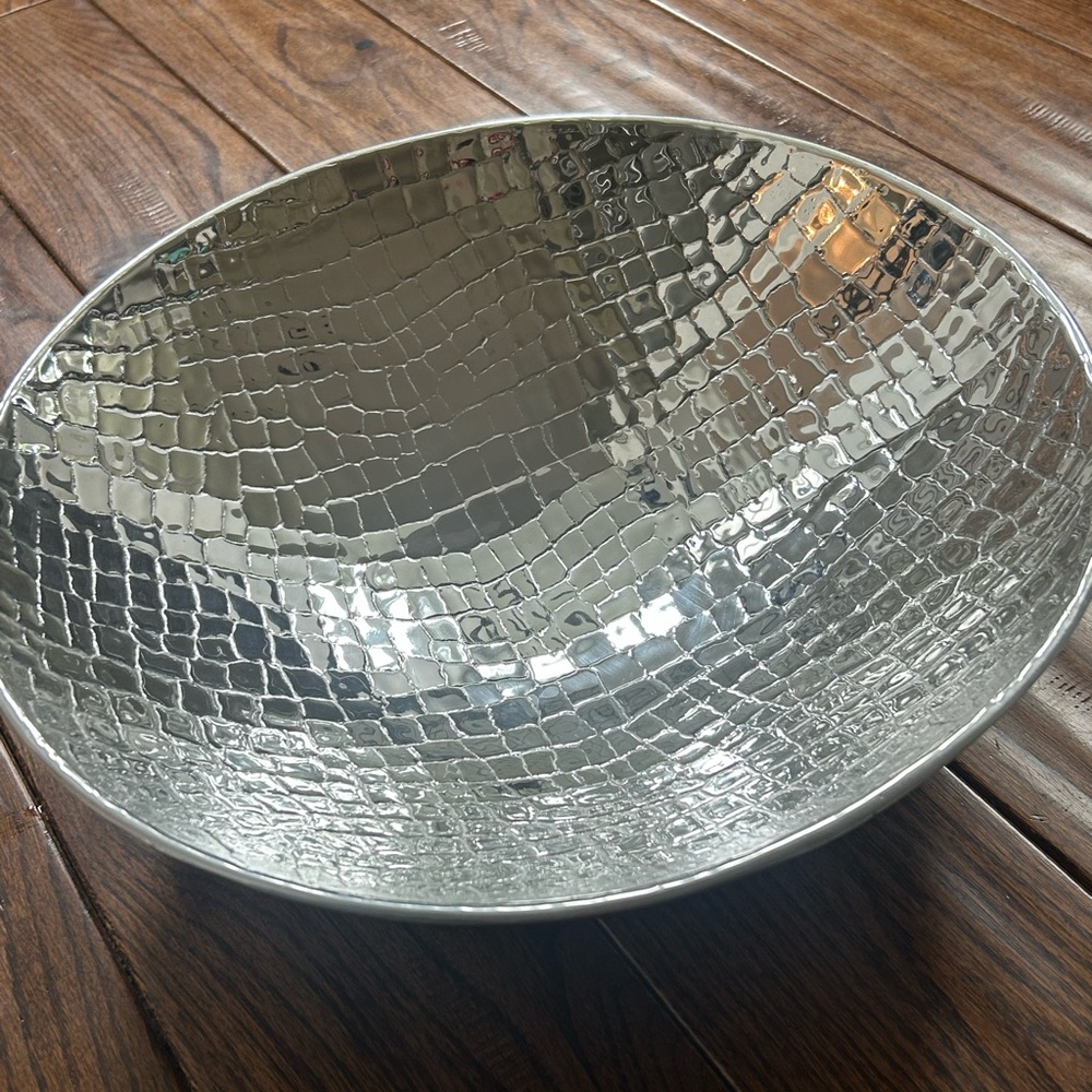 Michael Aram Silver Textured Bowl